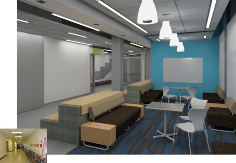 Boggs Lobby Renovation Rendering Boggs Lobby Renovation Rendering