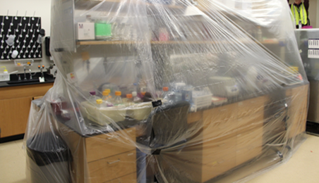Smart Labs during lab ventilation project construction Smart Labs during lab ventilation project construction