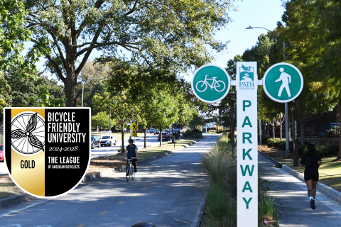 Georgia Tech Named a Gold Bicycle Friendly University by the League of American Bicyclists