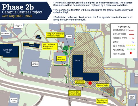 Campus Center Project Phase 2B Construction Diagram Campus Center Project Phase 2B Construction Diagram